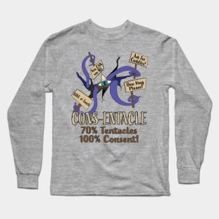 Cons-entacle - 70% Tentacles, 100% Consent! Long Sleeve T-Shirt